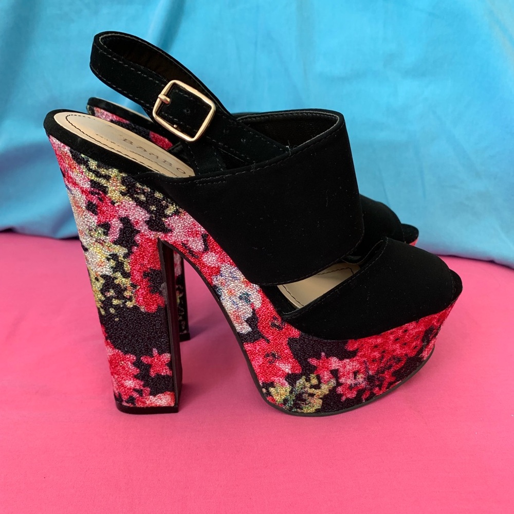Floral High Heels